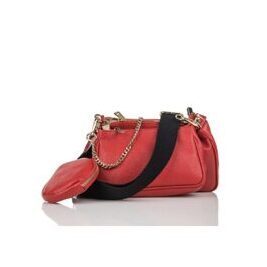 Rote Damen Handtasche aus Leder  First Lady Firence