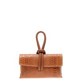 Cognac Damen Handtasche aus Leder Renate Corsi